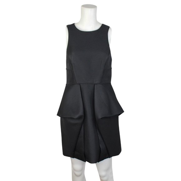 Tibi Structured Open Back Dress Size 6 Black - Picture 1 of 2